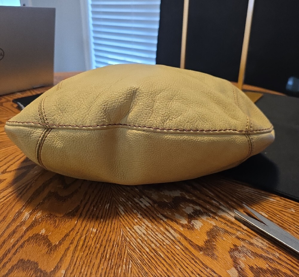 Lucky Brand Mustard Yellow Leather Hobo Bag - Picture 5 of 7